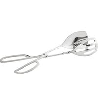 Acopa 9 3/4 inch 18/8 Stainless Steel Scissor Tongs with Smooth Edge