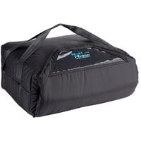 Vesture NextPhase Black Insulated Pizza Delivery Bag with Bio-PCM Technology, 18" x 18" x 8 1/2" - Holds Up To (3) 16" Pizzas