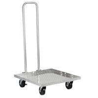 Vesture Industrial Aluminum Folding Cart for Delivery and Catering Bags - 22" x 22" x 34"