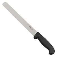 Choice 12" Straight Edge Slicing Knife with Black Handle