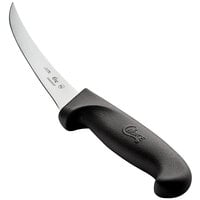 Choice 6" Curved Stiff Boning Knife with Black Handle