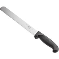 Choice 10" Serrated Edge Slicing / Bread Knife with Black Handle