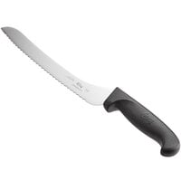Choice 9" Offset Serrated Edge Bread Knife with Black Handle