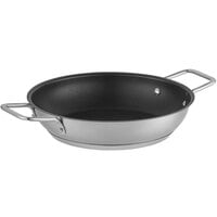 Vigor SS1 Series 10" Stainless Steel Non-Stick Fry Pan with Aluminum-Clad Bottom, Dual Handles, and Excalibur Coating