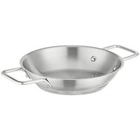 Vigor SS1 Series 8 1/2" Stainless Steel Fry Pan with Aluminum-Clad Bottom and Dual Handles