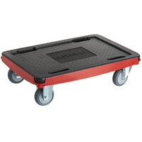 CaterGator Dash Red Compact Dolly for EPP Food Pan Carriers - 550 lb Capacity