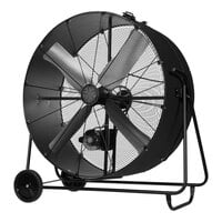 TPI PBS 48-B 48 inch 1-Speed Tilt Head Belt Drive Industrial Drum Fan - 1 hp, 23,500 CFM