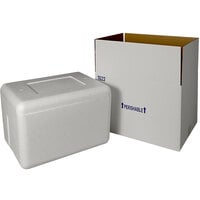 Insulated Shipping Box with Foam Cooler 18" x 12 3/4" x 11 1/8" - 1 1/2" Thick