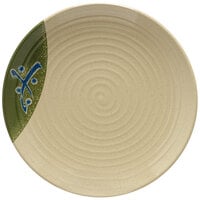 GET 207-10-TD Japanese Traditional 10 1/2 inch Plate with Swirl Texture - 12/Case