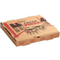 Choice 14" x 14" x 2" Kraft Corrugated Pizza Box Bulk Pack - 50/Bundle