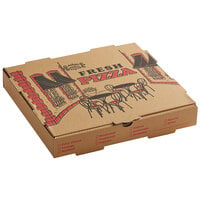Choice 12 inch x 12 inch x 2 inch Kraft Corrugated Pizza Box Bulk Pack - 50/Bundle