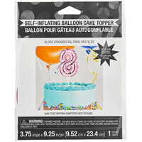 Creative Converting 9" Pink "8" Balloon Cake Topper 337515