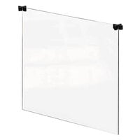 Rosseto TD001 Avant Guarde 17 7/8" x 20" Free-Standing Tabletop Divider with Cross Connector