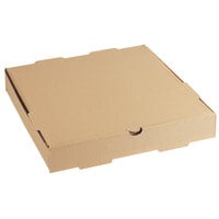 Choice 12" x 12" x 2" Kraft Customizable Corrugated Plain Pizza Box - 50/Case