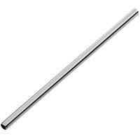 Acopa 5 1/2" Silver Stainless Steel Reusable Straight Straw - 12/Pack