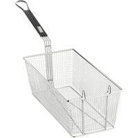 16 7/8" x 8 1/4" x 6 1/8" Fryer Basket with Front Hook
