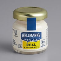 Hellmann's Real Mayonnaise 1.2 fl. oz. Mini Jars - 72/Case
