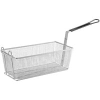 Pitco P6072184 Equivalent 17" x 8 1/4" x 6" Twin Fryer Basket with Front Hook