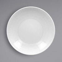 RAK Porcelain SOPONDC26 Soul 10 1/4" Bright White Embossed Deep Coupe Porcelain Plate - 12/Case