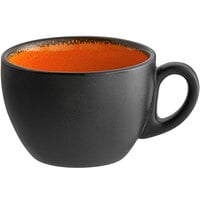 RAK Porcelain FR116C20OR Fire 6.75 oz. Orange Porcelain Coffee Cup - 12/Case