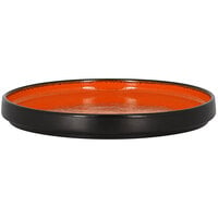 RAK Porcelain FRNOLD20OR Fire 7 7/8" Orange Rimless Flat Porcelain Plate / Deep Plate Lid - 12/Case