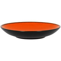 RAK Porcelain FRNNDP23OR Fire 9 1/16" Orange Deep Porcelain Coupe Plate - 12/Case