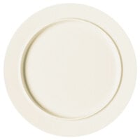 RAK Porcelain NOFP16 Nordic 6 5/16" Warm White Round Flat Rimmed Porcelain Plate / Lid - 24/Case