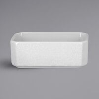 RAK Porcelain CHPBASH01 Charm 6.75 oz. Bright White Embossed Porcelain Sugar Caddy - 6/Case