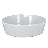 RAK Porcelain HMPASAT01 Helm 4 3/4" Bright White Embossed Round Porcelain Ashtray - 12/Case