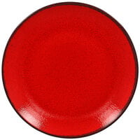 RAK Porcelain FRNNPR21RD Fire 8 1/4" Red Flat Porcelain Coupe Plate - 12/Case