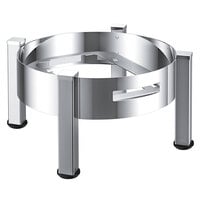 Hepp by BauscherHepp 57.0008.6040 Arte 18 1/2" Round Stainless Steel Induction Plus Buffet Stand for Chafers