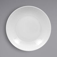 RAK Porcelain SOPONDC31 Soul 12 1/4" Bright White Embossed Deep Coupe Porcelain Plate - 6/Case