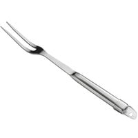Choice 11 1/4" Hollow Stainless Steel Handle 2-Tine Pot Fork