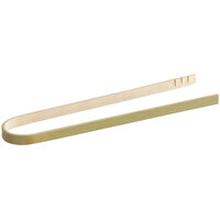 Bamboo by EcoChoice 6" Compostable Bamboo Tongs - 25/Pack