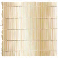 Emperor's Select 9 1/2" x 9 1/2" Natural Bamboo Sushi Rolling Mat