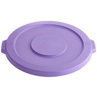 Baker's Lane 20 Gallon / 320 Cup Purple Allergen-Safe Round Ingredient Bin Lid