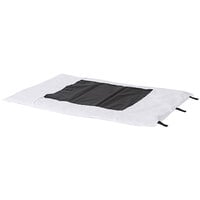 Foundations 6552016 SafeFit 38" x 24" x 1" White Microfiber Envelope Sheet with Straps for Compact Playard Mattresses - 6/Pack