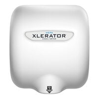 Excel XL-W-H 110/120 XLERATOR® White Epoxy Cover High Speed Hand Dryer with HEPA Filter - 110/120V, 1500W