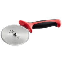 Mercer Culinary M18604RD Millennia® 4" High Carbon Steel Pizza Cutter with Red Handle