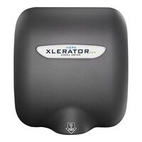 Excel XL-GR-ECO-H 110/120 XLERATOReco® Graphite Textured Cover Energy Efficient No Heat Hand Dryer with HEPA Filter - 110/120V, 500W