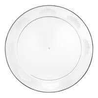 WNA Comet DWP6180C 6" Clear Plastic Designerware Plate - 18/Pack