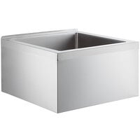 Regency 16-Gauge Stainless Steel One Compartment Floor Mop Sink - 24" x 24" x 12" Bowl