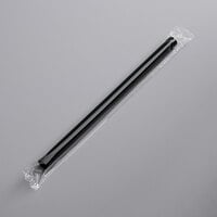 Choice 8 1/2" Colossal Black Wrapped Straw   - 1600/Case
