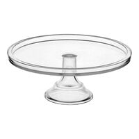 Acopa 10 5/8" x 4 11/16" Clear Glass Cake Stand