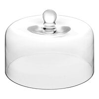 Acopa 9 1/2" x 7" Clear Glass Round Cake Cover