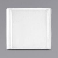 Front of the House DAP036WHP23 Nouvelle 5 1/2" x 5" Bright White Rectangular Porcelain Plate - 12/Case