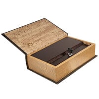 Barska CB11994 7" x 2 3/4" x 10 3/4" Antique History Book Steel Security Box with Key Lock