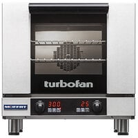 Moffat E23D3-P Turbofan Single Deck Half Size Electric Digital Convection Oven with Steam Injection - 208V, 1 Phase, 2.7 kW