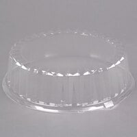 Solut 3016 12" Clear Round High Dome Catering / Deli Tray Lid - 25/Case