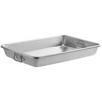 Choice 13 Qt. Aluminum Baking and Roasting Pan with Handles - 26" x 18" x 3 1/2"